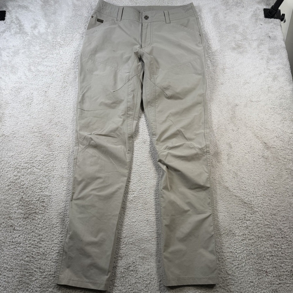 Kuhl Silencr Pants Mens 32x34 Khaki Tan Ripstop Outdoors Hiking Performance